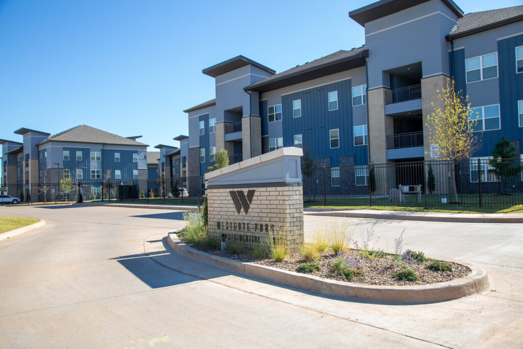 Entrance to Westgate Park Apartments
